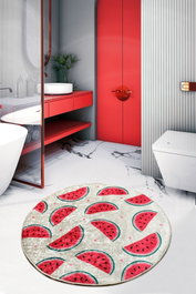 Mijölnir Alfombrilla de Baño Karpuz Djt Cap Multicolor de 100 cm